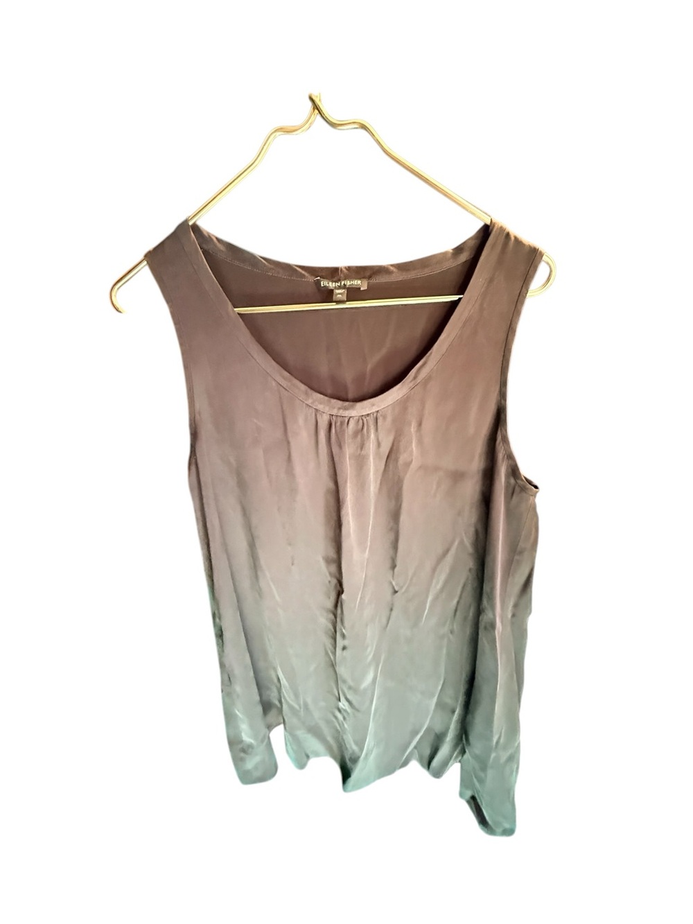 Eileen Fisher Black Silk Tank Top / Sleeveless Top Size Medium